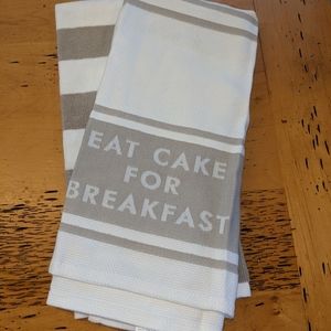 Kate Spade kitchen towels new beige